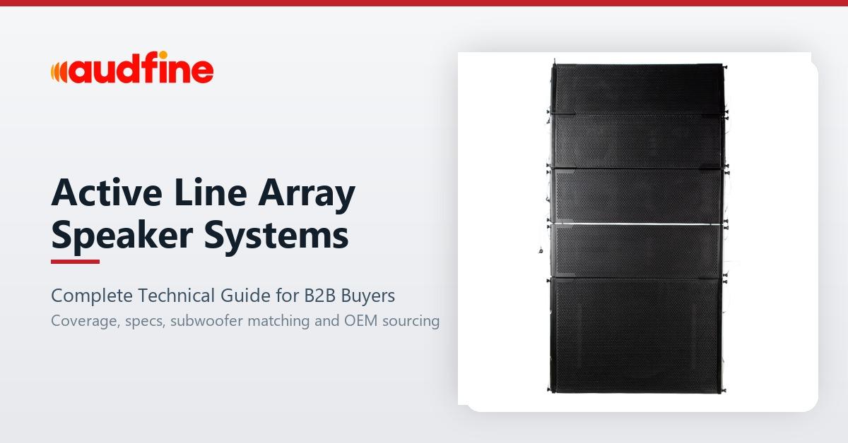 Active Line Array Speaker Systems: Complete Technical Guide for B2B Buyers