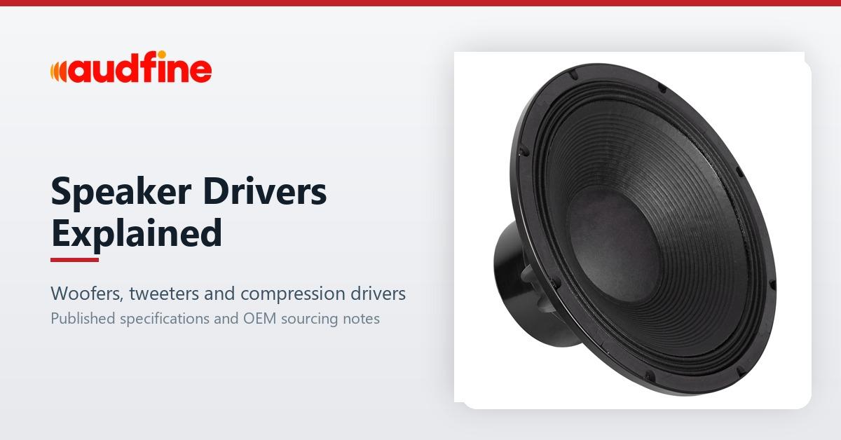 Explication des haut-parleurs : woofers, tweeters et moteurs à compression