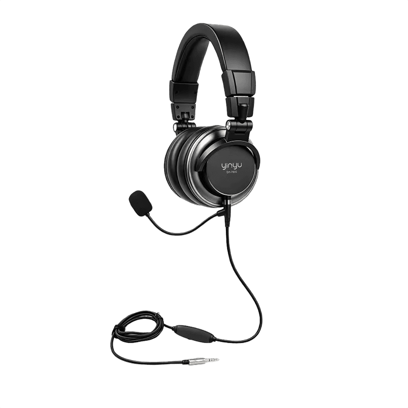 Fone de ouvido gamer com microfone para estúdio